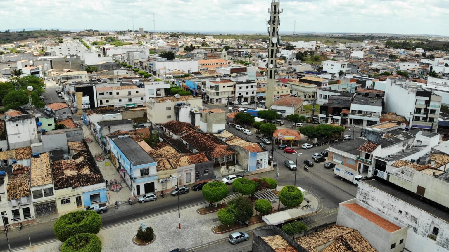 Vista aérea de Nossa Senhora da Glória, Sergipe