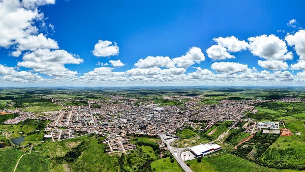 Vista aérea de Nossa Senhora da Glória, Sergipe